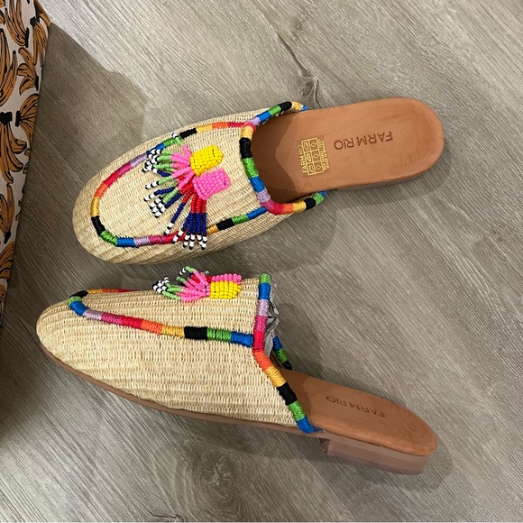 Farm Rio Natural Raffia Mule - Picture 8 of 10